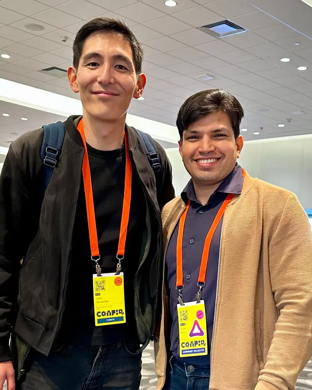 Tejas with Figma's Head of Product at Config